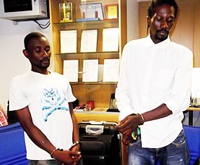 Africans “John Doe” and Lewis Dennis have been arrested on immigration charges.